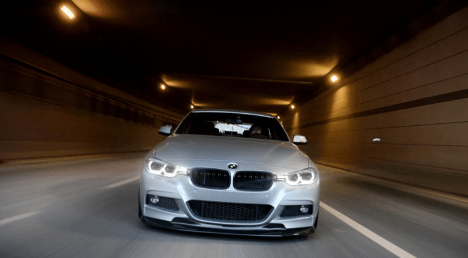 2013-2019 BMW F30/F35 M-Tech GV Style Carbon Fiber Front Lip & Caps